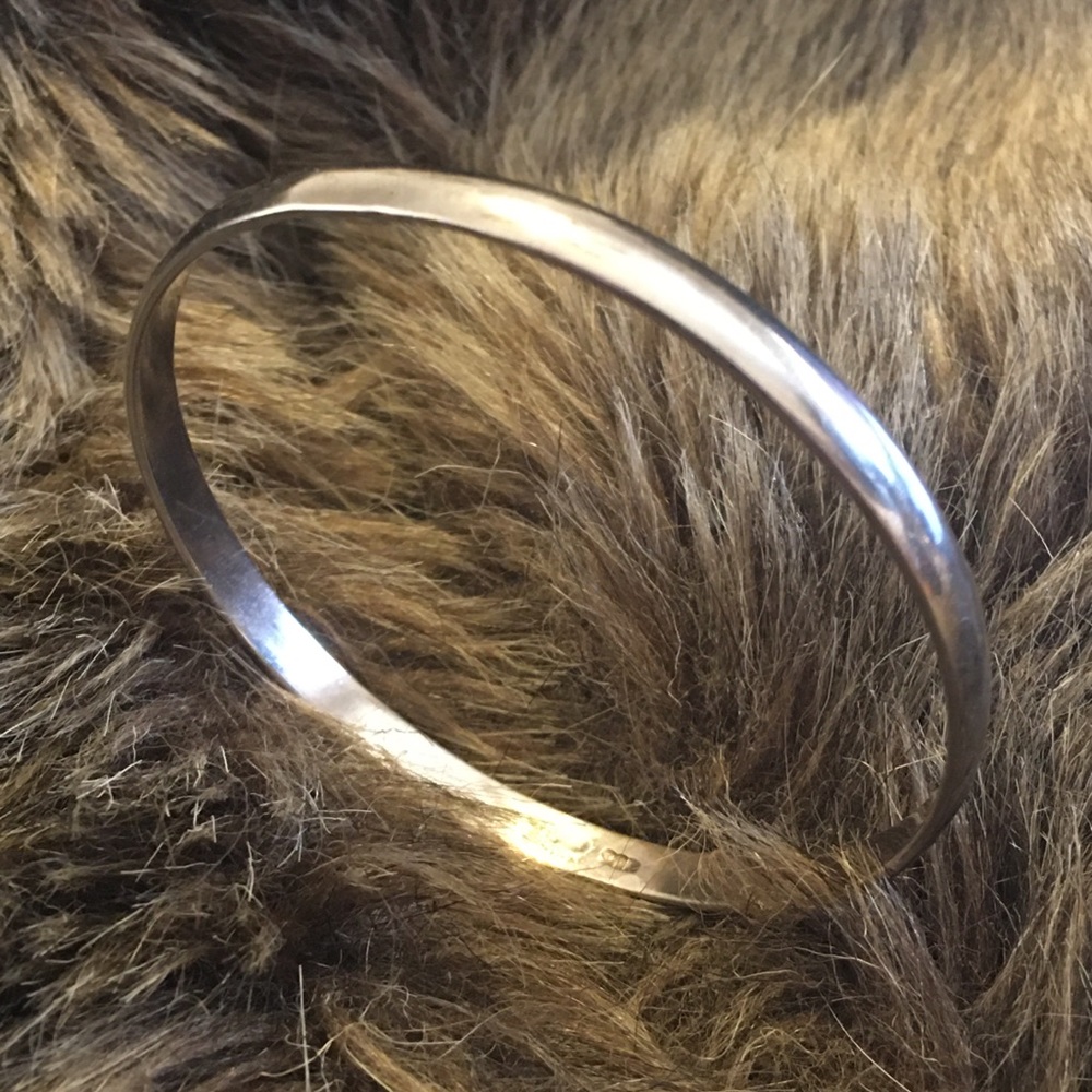 Vintage 70s Mexican silver 925 bangle bracelet